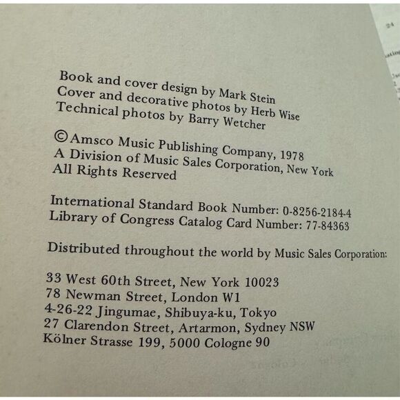 Teach Yourself Bluegrass Guitar - Russ Barenberg (1978) Amsco Music PB - Picture 7 of 9